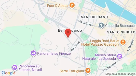 Apartments for rent i Florence - kort over placeringen