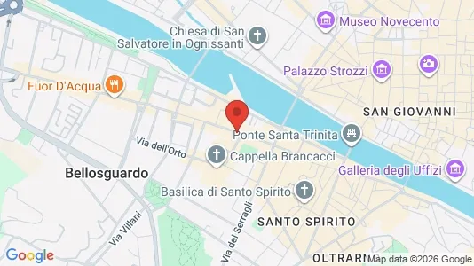 Apartments for rent i Florence - kort over placeringen