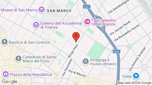 Apartments for rent i Florence - kort over placeringen