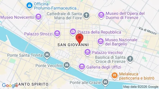 Apartments for rent i Florence - kort over placeringen