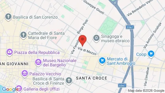 Apartments for rent i Florence - kort over placeringen