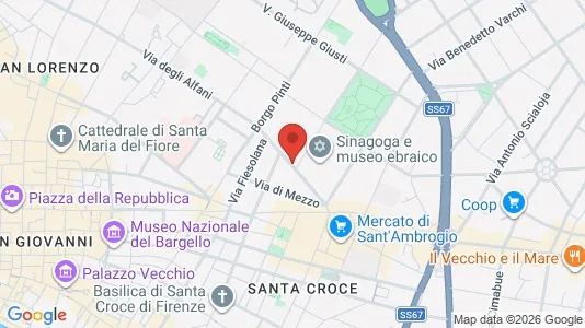 Apartments for rent i Florence - kort over placeringen
