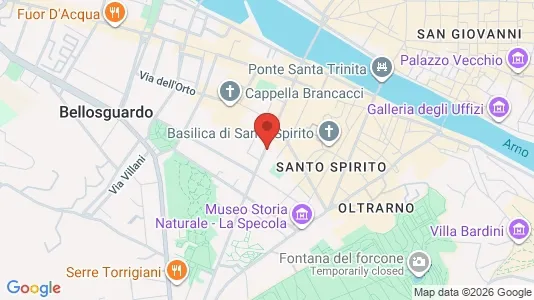 Apartments for rent i Florence - kort over placeringen