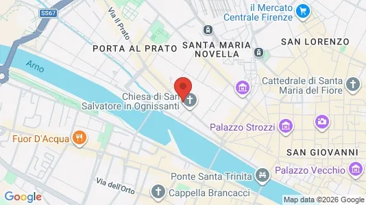 Apartments for rent i Florence - kort over placeringen