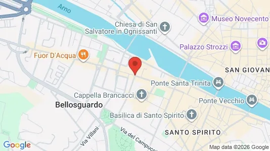 Apartments for rent i Florence - kort over placeringen