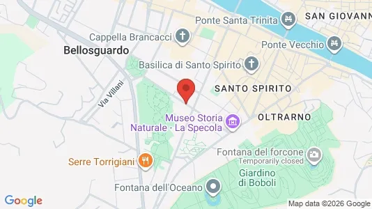 Apartments for rent i Florence - kort over placeringen