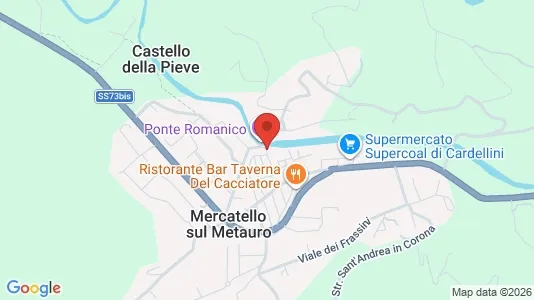 Apartments for rent i Borgo Pace - kort over placeringen