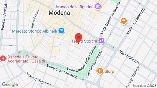 Rooms for rent i Modena - kort over placeringen