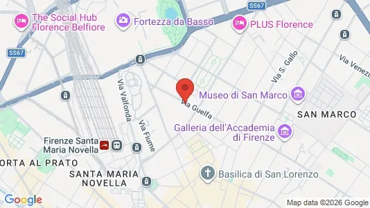 Apartments for rent i Florence - kort over placeringen