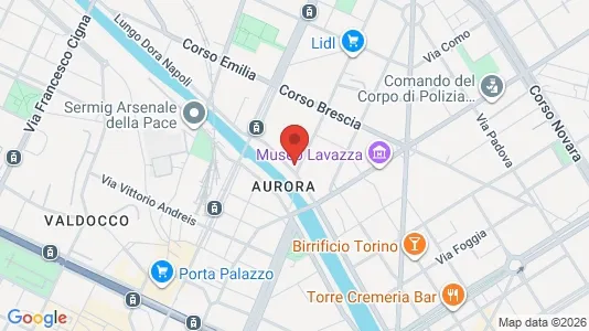Apartments for rent i Turin - kort over placeringen