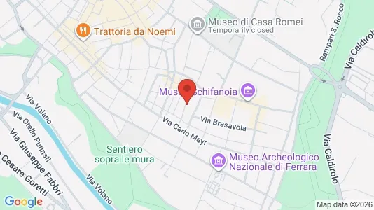 Rooms for rent i Ferrara - kort over placeringen