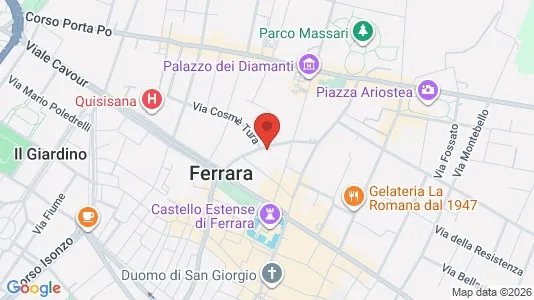 Rooms for rent i Ferrara - kort over placeringen