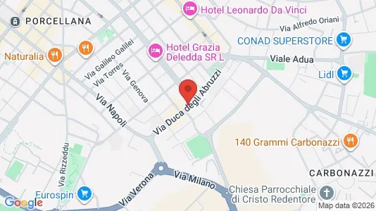 Apartments for rent i Sassari - kort over placeringen
