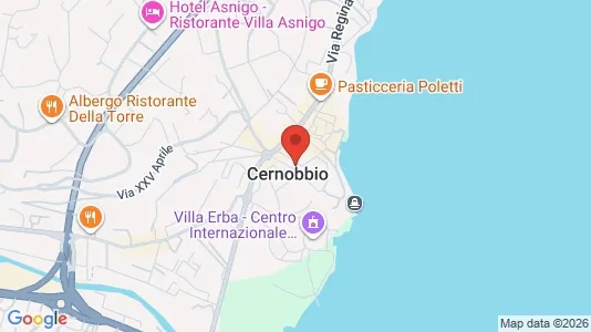 Apartments for rent i Cernobbio - kort over placeringen