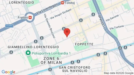 Apartments for rent i Milano Zona 6 - Barona, Lorenteggio - kort over placeringen