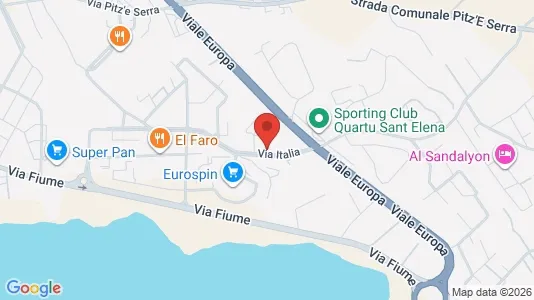 Apartments for rent i Quartu Sant'Elena - kort over placeringen