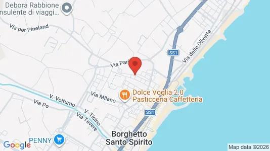 Apartments for rent i Borghetto Santo Spirito - kort over placeringen