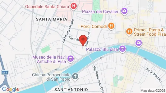Apartments for rent i Pisa - kort over placeringen
