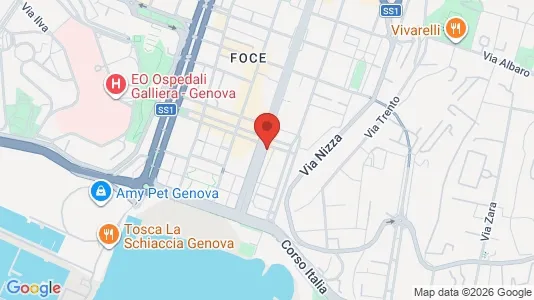 Apartments for rent i Genoa - kort over placeringen