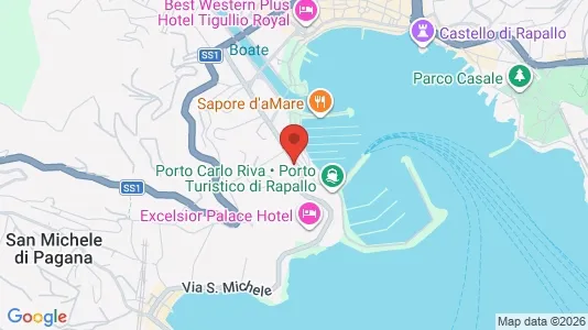 Apartments for rent i Rapallo - kort over placeringen