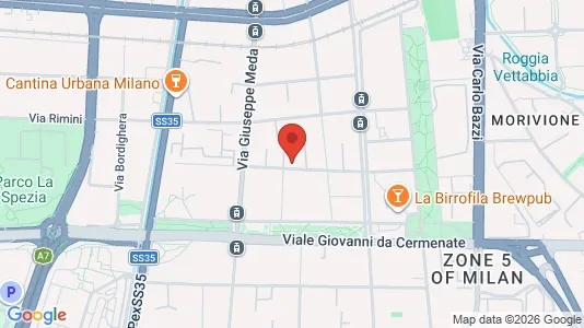Apartments for rent i Milano Zona 5 - Vigentino, Chiaravalle, Gratosoglio - kort over placeringen