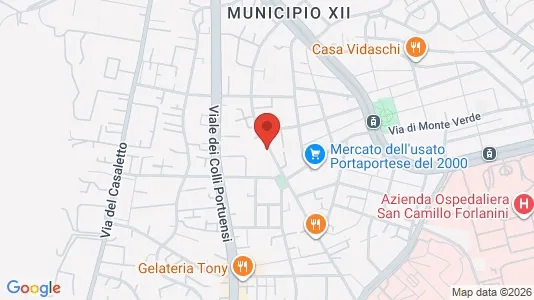 Apartments for rent i Roma Municipio XII – Monte Verde - kort over placeringen