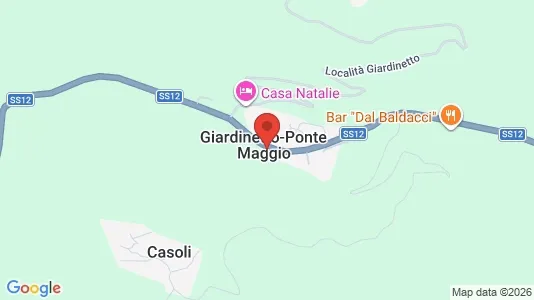 Apartments for rent i Bagni di Lucca - kort over placeringen