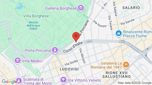Apartments for rent i Roma Municipio II – Parioli/Nomentano - kort over placeringen