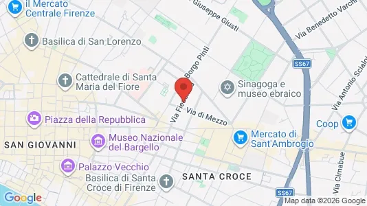 Apartments for rent i Florence - kort over placeringen