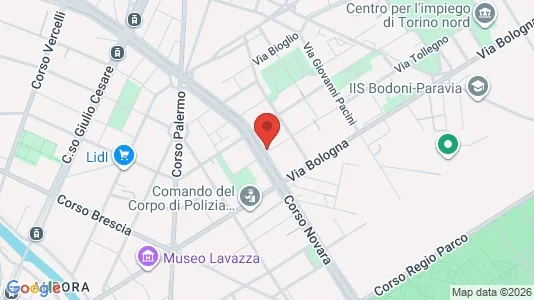 Rooms for rent i Turin - kort over placeringen