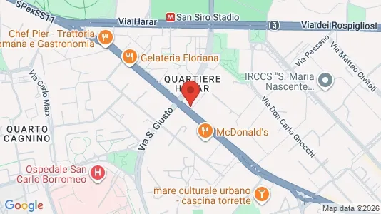 Apartments for rent i Milano Zona 7 - Baggio, De Angeli, San Siro - kort over placeringen