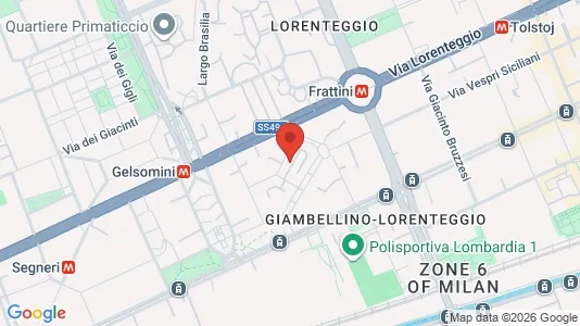 Apartments for rent i Milano Zona 6 - Barona, Lorenteggio - kort over placeringen
