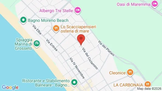 Apartments for rent i Grosseto - kort over placeringen