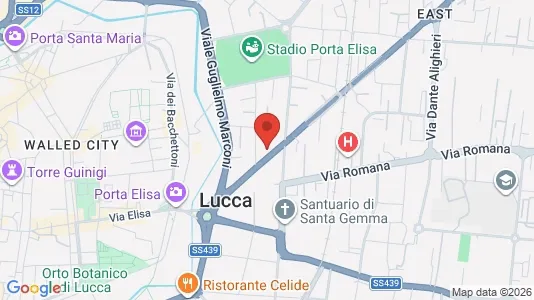 Apartments for rent i Lucca - kort over placeringen