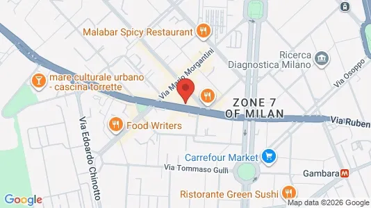 Apartments for rent i Milano Zona 7 - Baggio, De Angeli, San Siro - kort over placeringen