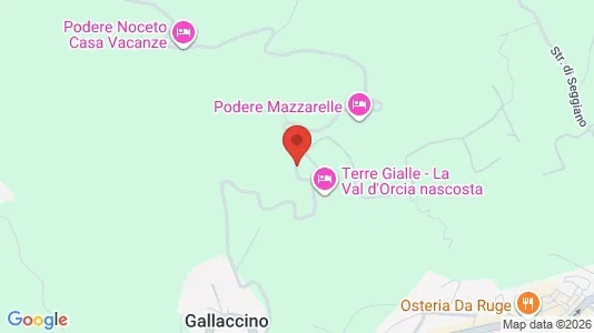 Apartments for rent i Castel del Piano - kort over placeringen