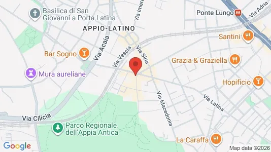 Apartments for rent i Roma Municipio VIII – Appia Antica - kort over placeringen