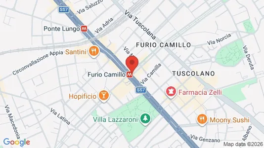 Apartments for rent i Roma Municipio VII – Appio-Latino/Tuscolano/Cinecittà - kort over placeringen