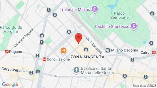 Apartments for rent i Milano Zona 1 - Centro storico - kort over placeringen