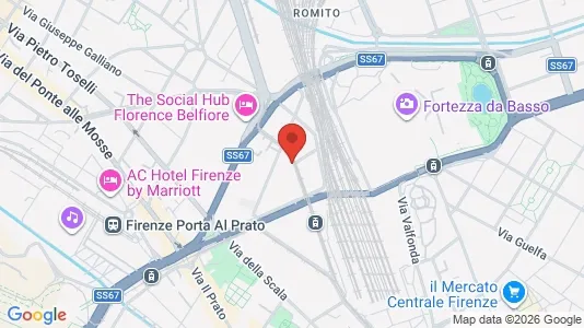 Apartments for rent i Florence - kort over placeringen