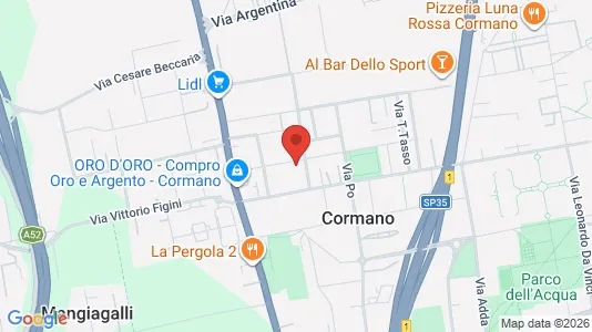 Apartments for rent i Cormano - kort over placeringen