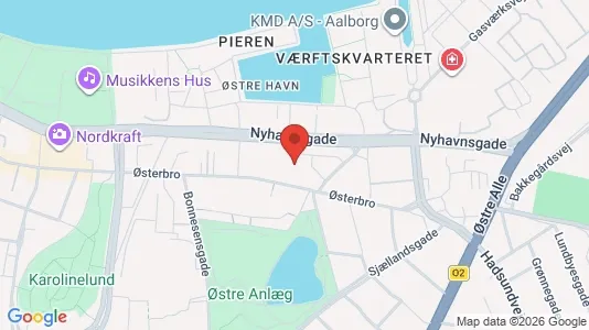 Apartments for rent i Aalborg Center - kort over placeringen