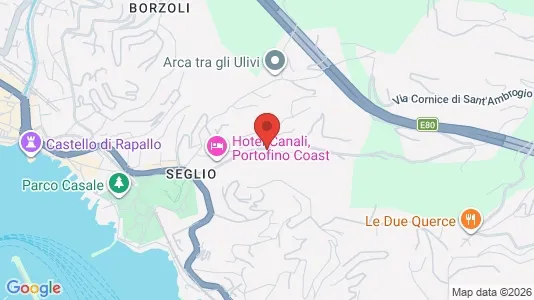 Apartments for rent i Rapallo - kort over placeringen