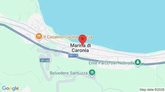 Apartments for rent i Caronia - kort over placeringen