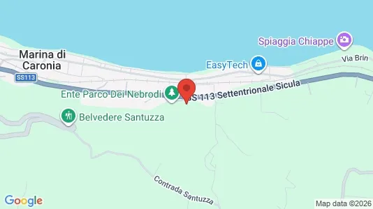 Apartments for rent i Caronia - kort over placeringen