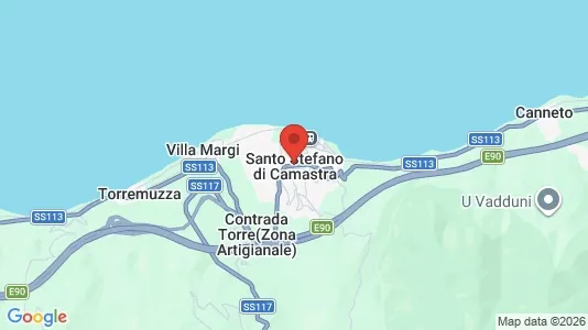 Apartments for rent i Santo Stefano di Camastra - kort over placeringen