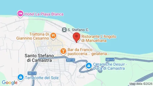 Apartments for rent i Santo Stefano di Camastra - kort over placeringen