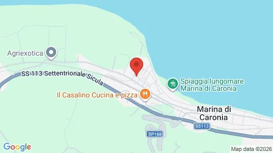 Apartments for rent i Caronia - kort over placeringen