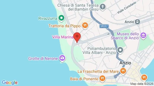 Apartments for rent i Anzio - kort over placeringen