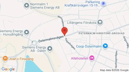 Rooms for rent i Finspång - kort over placeringen